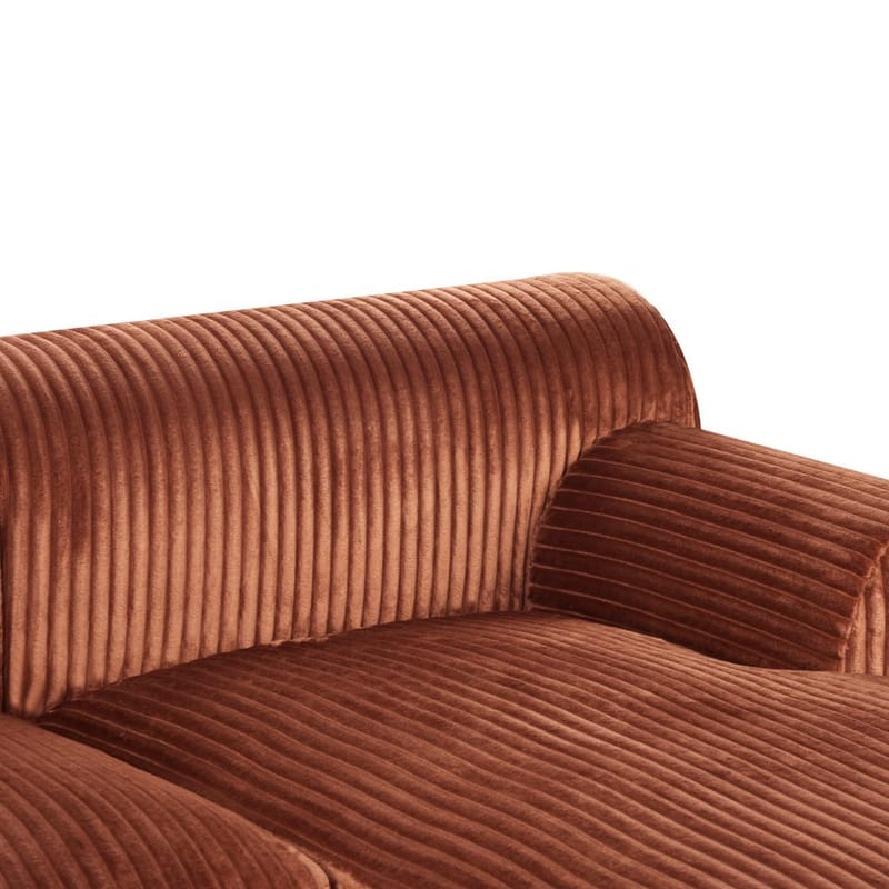 Hörnsoffa Stenum - Brun, mässing/Högervänd - Möbler - Soffa - Hörnsoffa - Howard hörnsoffa