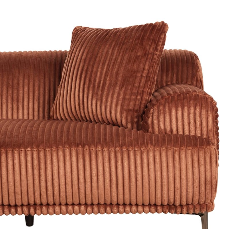 Hörnsoffa Stenum - Brun, mässing/Vänstervänd - Möbler - Soffa - Hörnsoffa - Howard hörnsoffa