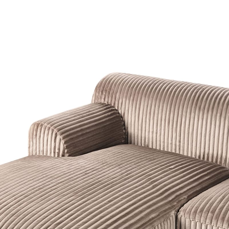 Hörnsoffa Stenum - Ljusbrun, mässing/Högervänd - Möbler - Soffa - Hörnsoffa - Howard hörnsoffa