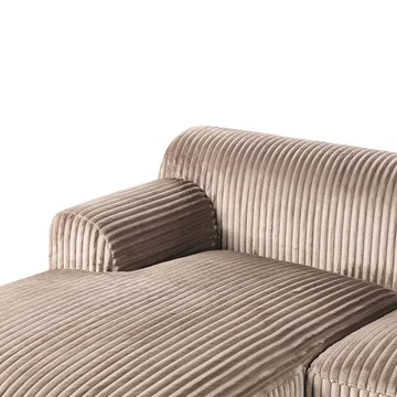 Hörnsoffa Stenum - Ljusbrun, mässing/Högervänd - Möbler - Soffa - Hörnsoffa