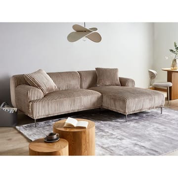 Hörnsoffa Stenum - Ljusbrun, mässing/Vänstervänd - Möbler - Soffa - Hörnsoffa - Howard hörnsoffa