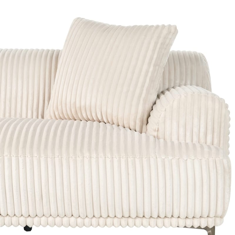 Hörnsoffa Stenum - Vit, mässing/Högervänd - Möbler - Soffa - Hörnsoffa - Howard hörnsoffa