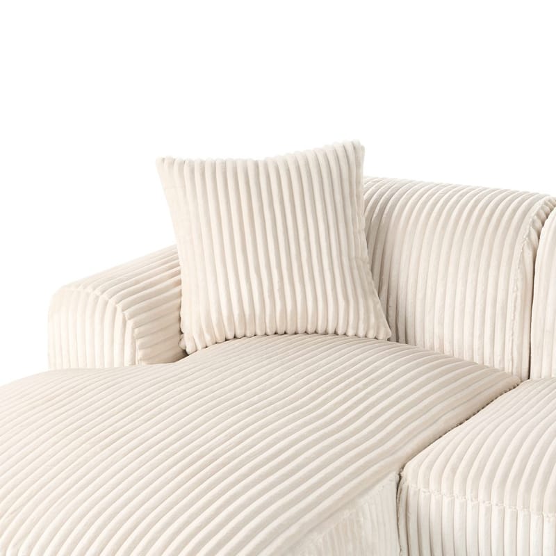 Hörnsoffa Stenum - Vit, mässing/Högervänd - Möbler - Soffa - Hörnsoffa - Howard hörnsoffa