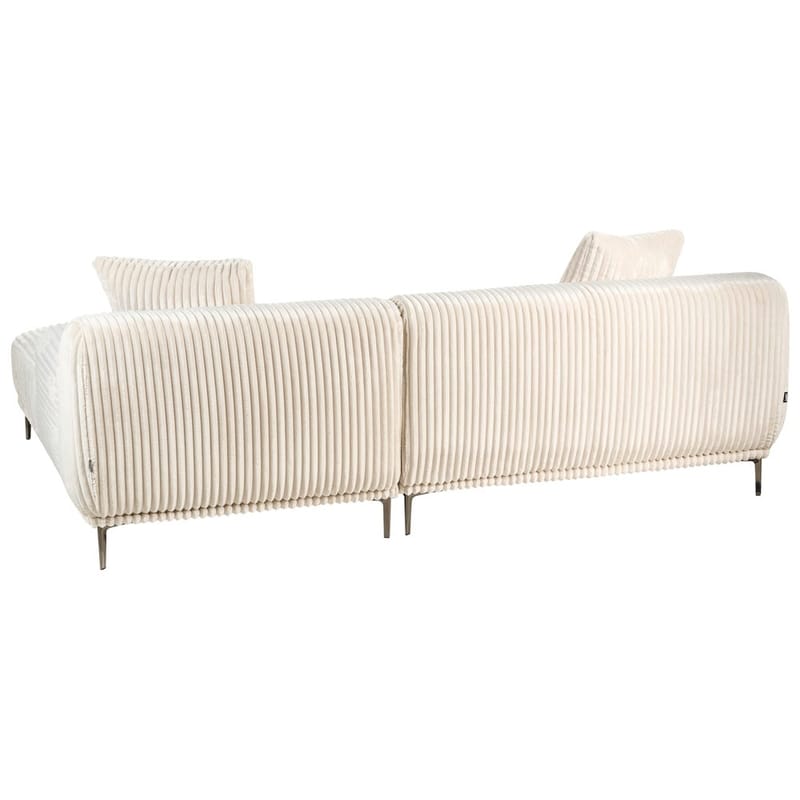 Hörnsoffa Stenum - Vit, mässing/Vänstervänd - Möbler - Soffa - Hörnsoffa - Howard hörnsoffa