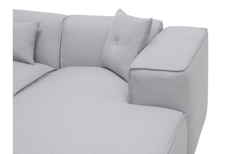 Hörnsoffa Turek - Grå - Möbler - Soffa - Divansoffa & schäslongsoffa - 3 sits soffa med divan
