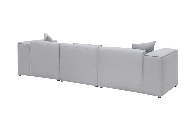 Hörnsoffa Turek - Grå - Möbler - Soffa - Divansoffa & schäslongsoffa - 3 sits soffa med divan