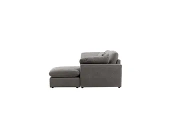 Hörnsoffa VIND Amalfi Mörkgrå - Möbler - Soffa - Divansoffa & schäslongsoffa - 3 sits soffa med divan