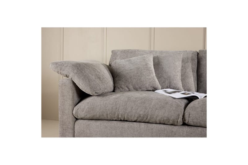 Hörnsoffa VIND Amalfi Mörkgrå - Möbler - Soffa - Divansoffa & schäslongsoffa - 3 sits soffa med divan