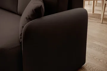 Hadson 3-sits Soffa med Divan - Brun - Möbler - Soffa - Divansoffa & schäslongsoffa - 3 sits soffa med divan