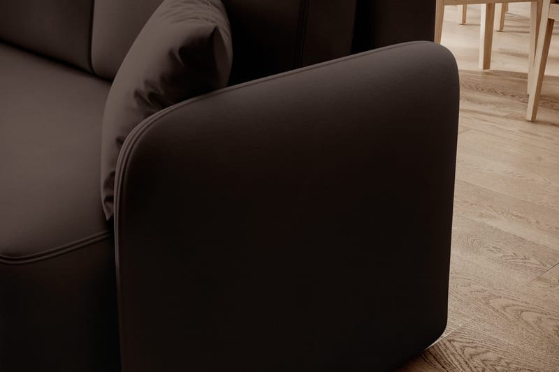 Hadson 3-sits Soffa med Divan - Brun - Möbler - Soffa - Divansoffa & schäslongsoffa - 3 sits soffa med divan