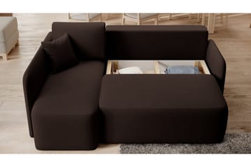 Hadson 3-sits Soffa med Divan - Brun - Möbler - Soffa - Divansoffa & schäslongsoffa - 3 sits soffa med divan