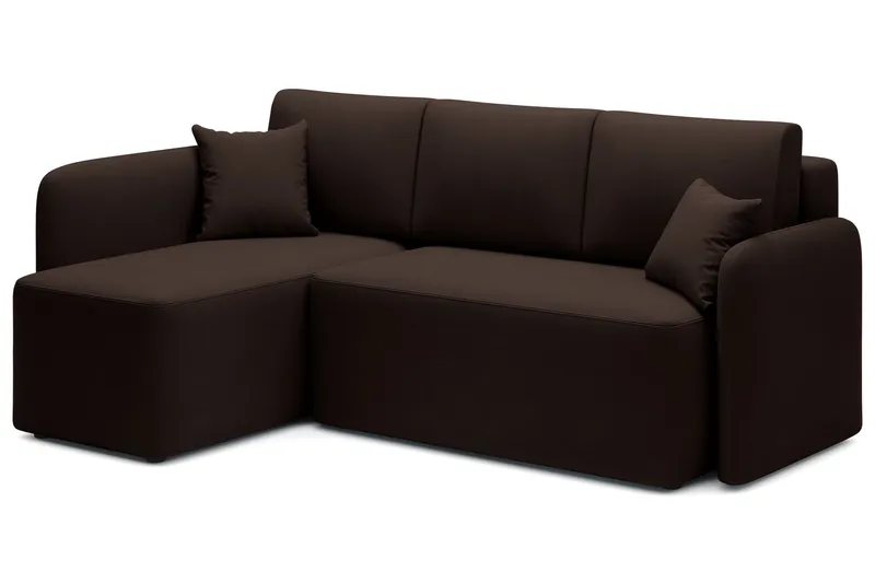 Hadson 3-sits Soffa med Divan - Brun - Möbler - Soffa - Divansoffa & schäslongsoffa - 3 sits soffa med divan