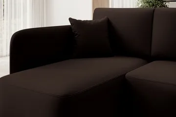 Hadson 3-sits Soffa med Divan - Brun - Möbler - Soffa - Divansoffa & schäslongsoffa - 3 sits soffa med divan