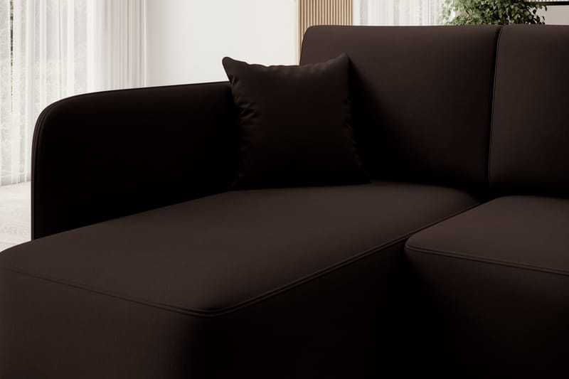Hadson 3-sits Soffa med Divan - Brun - Möbler - Soffa - Divansoffa & schäslongsoffa - 3 sits soffa med divan