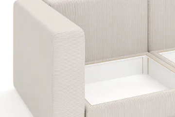 Hagblom 4-sits Divansoffa med Förvaring Vändbar - Beige - Möbler - Soffa - Divansoffa & schäslongsoffa - 4 sits soffa med divan