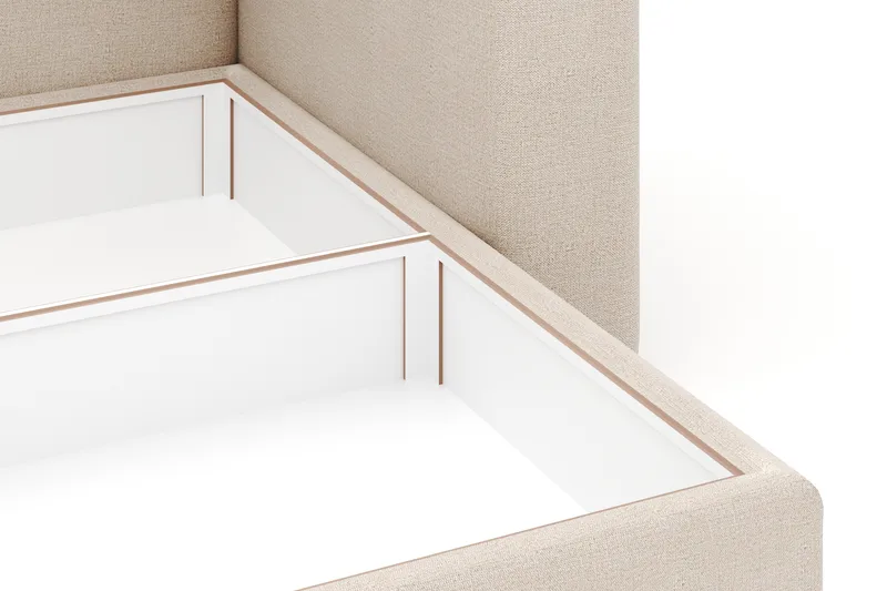 Hagblom 4-sits Divansoffa med Förvaring Vändbar - Beige - Möbler - Soffa - Divansoffa & schäslongsoffa - 4 sits soffa med divan