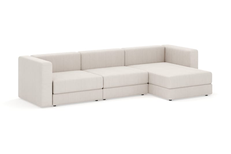 Hagblom 4-sits Divansoffa med Förvaring Vändbar - Beige - Möbler - Soffa - Divansoffa & schäslongsoffa - 4 sits soffa med divan