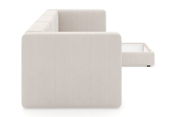 Hagblom 4-sits Divansoffa med Förvaring Vändbar - Beige - Möbler - Soffa - Divansoffa & schäslongsoffa - 4 sits soffa med divan