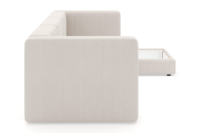 Hagblom 4-sits Divansoffa med Förvaring Vändbar - Beige - Möbler - Soffa - Divansoffa & schäslongsoffa - 4 sits soffa med divan