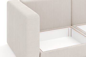 Hagblom 4-sits Divansoffa med Förvaring Vändbar - Beige - Möbler - Soffa - Divansoffa & schäslongsoffa - 4 sits soffa med divan