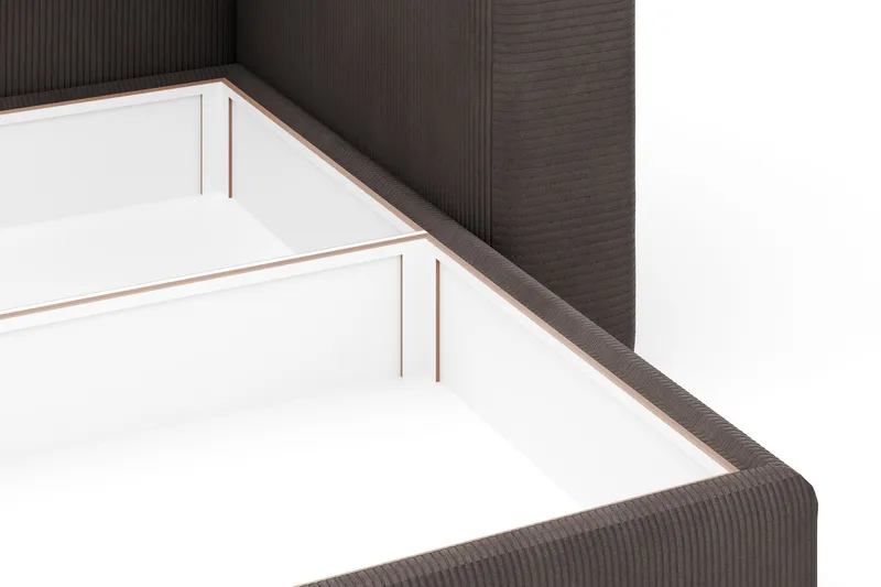 Hagblom 4-sits Divansoffa med Förvaring Vändbar - Brun - Möbler - Soffa - Divansoffa & schäslongsoffa - 4 sits soffa med divan