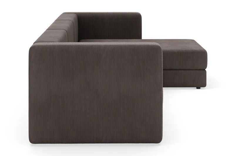 Hagblom 4-sits Divansoffa med Förvaring Vändbar - Brun - Möbler - Soffa - Divansoffa & schäslongsoffa - 4 sits soffa med divan