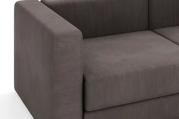 Hagblom 4-sits Divansoffa med Förvaring Vändbar - Brun - Möbler - Soffa - Divansoffa & schäslongsoffa - 4 sits soffa med divan