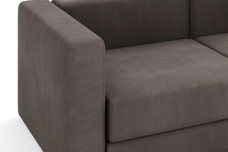 Hagblom 4-sits Divansoffa med Förvaring Vändbar - Brun - Möbler - Soffa - Divansoffa & schäslongsoffa - 4 sits soffa med divan