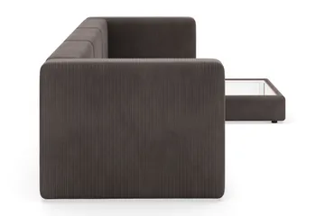 Hagblom 4-sits Divansoffa med Förvaring Vändbar - Brun - Möbler - Soffa - Divansoffa & schäslongsoffa - 4 sits soffa med divan