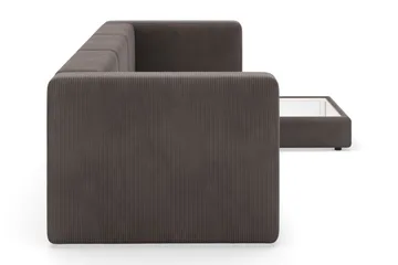 Hagblom 4-sits Divansoffa med Förvaring Vändbar - Mörkgrå - Möbler - Soffa - Divansoffa & schäslongsoffa - 4 sits soffa med divan