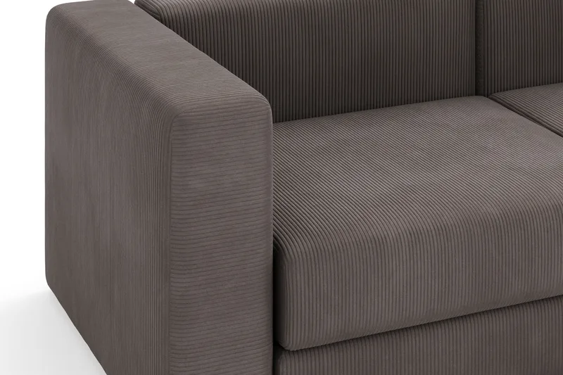 Hagblom 4-sits Divansoffa med Förvaring Vändbar - Mörkgrå - Möbler - Soffa - Divansoffa & schäslongsoffa - 4 sits soffa med divan