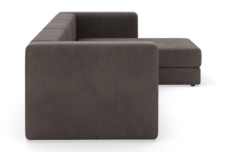 Hagblom 4-sits Divansoffa med Förvaring Vändbar - Mörkgrå - Möbler - Soffa - Divansoffa & schäslongsoffa - 4 sits soffa med divan