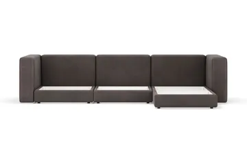 Hagblom 4-sits Divansoffa med Förvaring Vändbar - Taupe - Möbler - Soffa - Divansoffa & schäslongsoffa - 4 sits soffa med divan