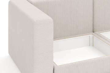 Hagblom 4-sits Vändbar Divansoffa 320 cm med Förvaring i Manchestertyg - Beige - Möbler - Soffa - Divansoffa & schäslongsoffa - 4 sits soffa med divan