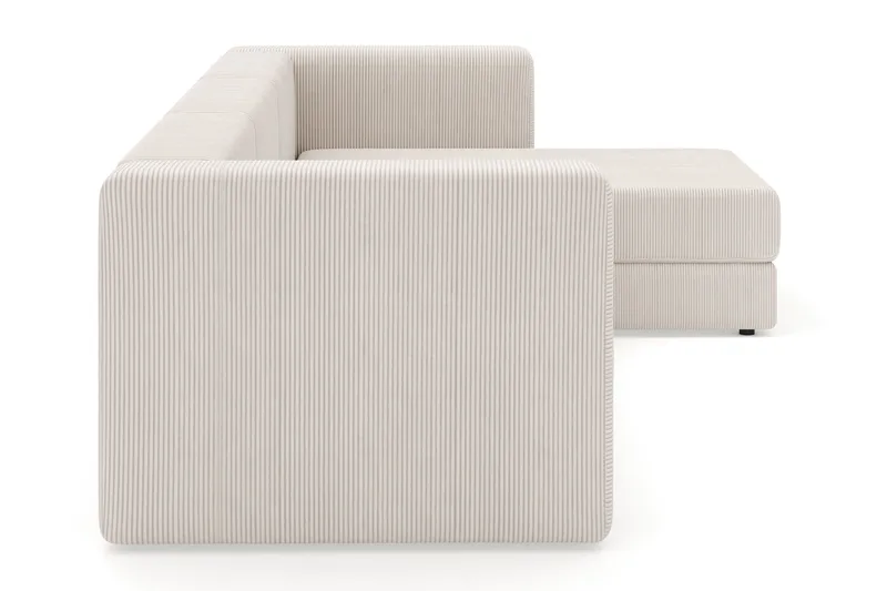 Hagblom 4-sits Vändbar Divansoffa 320 cm med Förvaring i Manchestertyg - Beige - Möbler - Soffa - Divansoffa & schäslongsoffa - 4 sits soffa med divan