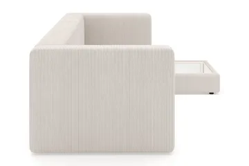 Hagblom 4-sits Vändbar Divansoffa 320 cm med Förvaring i Manchestertyg - Beige - Möbler - Soffa - Divansoffa & schäslongsoffa - 4 sits soffa med divan