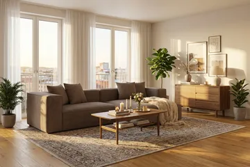 Havana 3-sits Låg Soffa med vändbar divan - Brun - Möbler - Soffa - Divansoffa & schäslongsoffa - 3 sits soffa med divan