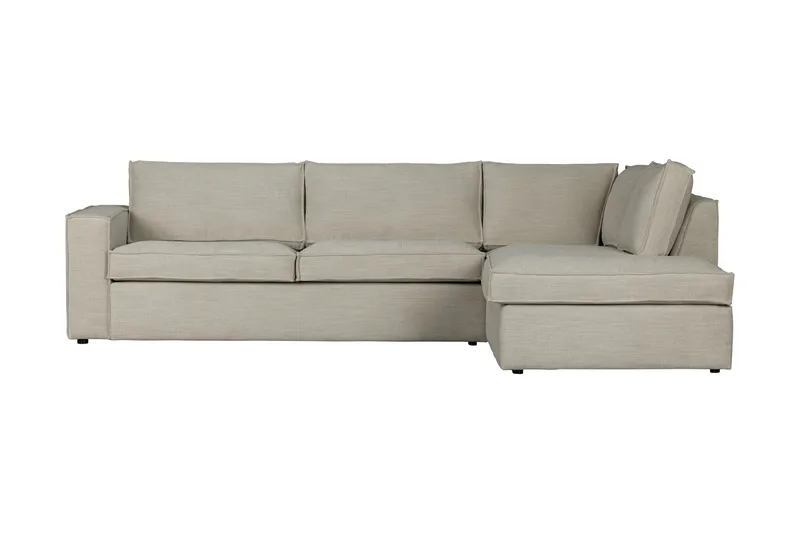 Hearness 3-Sits Soffa med Schäslong Höger, Beige
