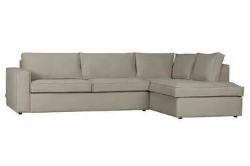 Hearness 3-Sits Soffa med Schäslong Höger - Beige - Möbler - Soffa - Divansoffa & schäslongsoffa - 3 sits soffa med divan