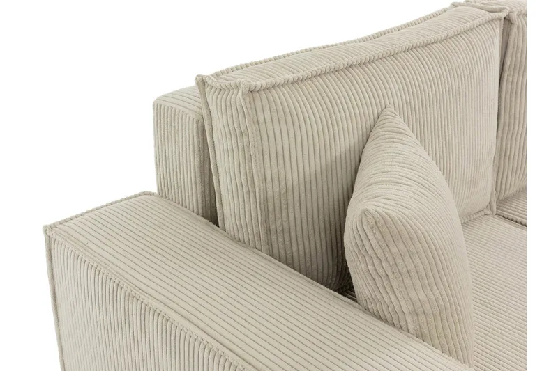 Hobson Soffa med Divan 3-sits - Beige - Möbler - Soffa - Divansoffa & schäslongsoffa - 3 sits soffa med divan