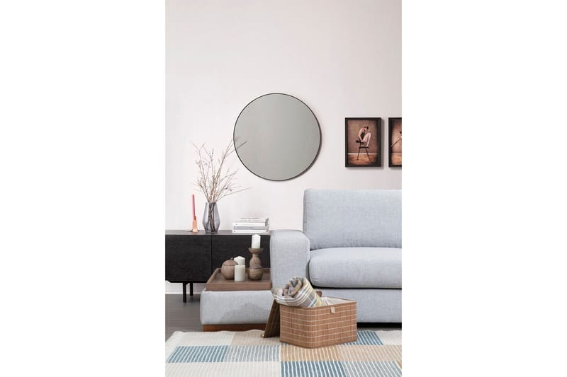 Huelva 5-sits Högervänd L-formad Divansoffa 308 cm med Schäslong i Tyg - Grå - Möbler - Soffa - Divansoffa & schäslongsoffa