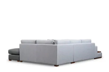 Huelva 5-sits Högervänd L-formad Divansoffa 308 cm med Schäslong i Tyg - Grå - Möbler - Soffa - Divansoffa & schäslongsoffa