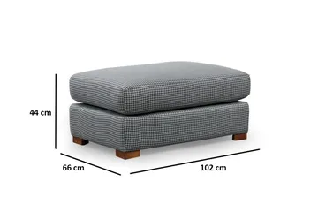 Huelva 5-sits Högervänd L-formad Divansoffa 308 cm med Schäslong i Tyg - Grå - Möbler - Soffa - Divansoffa & schäslongsoffa