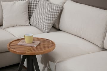 Huelva 6-sits U-formad Hörnsoffa med Divan i Tyg - Gräddvit - Möbler - Soffa - Hörnsoffa - Hörnsoffa med divan