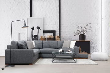 Huelva Divansoffa - Grå - Möbler - Soffa - Hörnsoffa - Hörnsoffa med divan