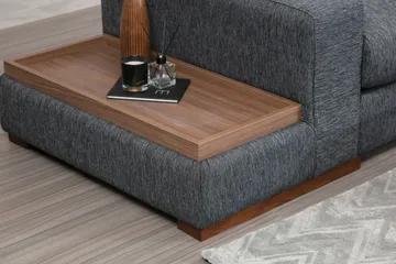 Huelva Divansoffa - Grå - Möbler - Soffa - Hörnsoffa - Hörnsoffa med divan