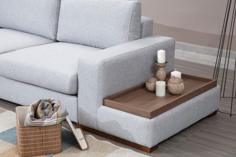 Huelva Divansoffa - Grå - Möbler - Soffa - Divansoffa & schäslongsoffa
