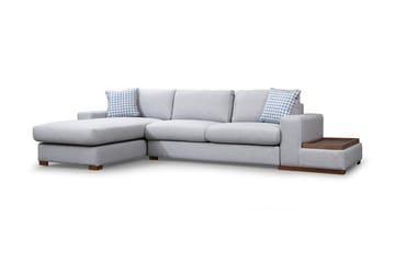 Huelva Vänstervänd L-formad Divansoffa med Schäslong 332 cm i Tyg - Grå - Möbler - Soffa - Divansoffa & schäslongsoffa