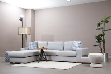 Huelva Vänstervänd L-formad Divansoffa med Schäslong 332 cm i Tyg - Grå - Möbler - Soffa - Divansoffa & schäslongsoffa