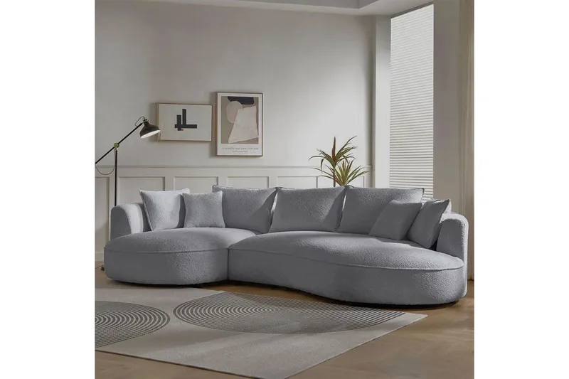 Hungirr Soffa med Divan 4-sits - Grå - Möbler - Soffa - 4 sits soffa
